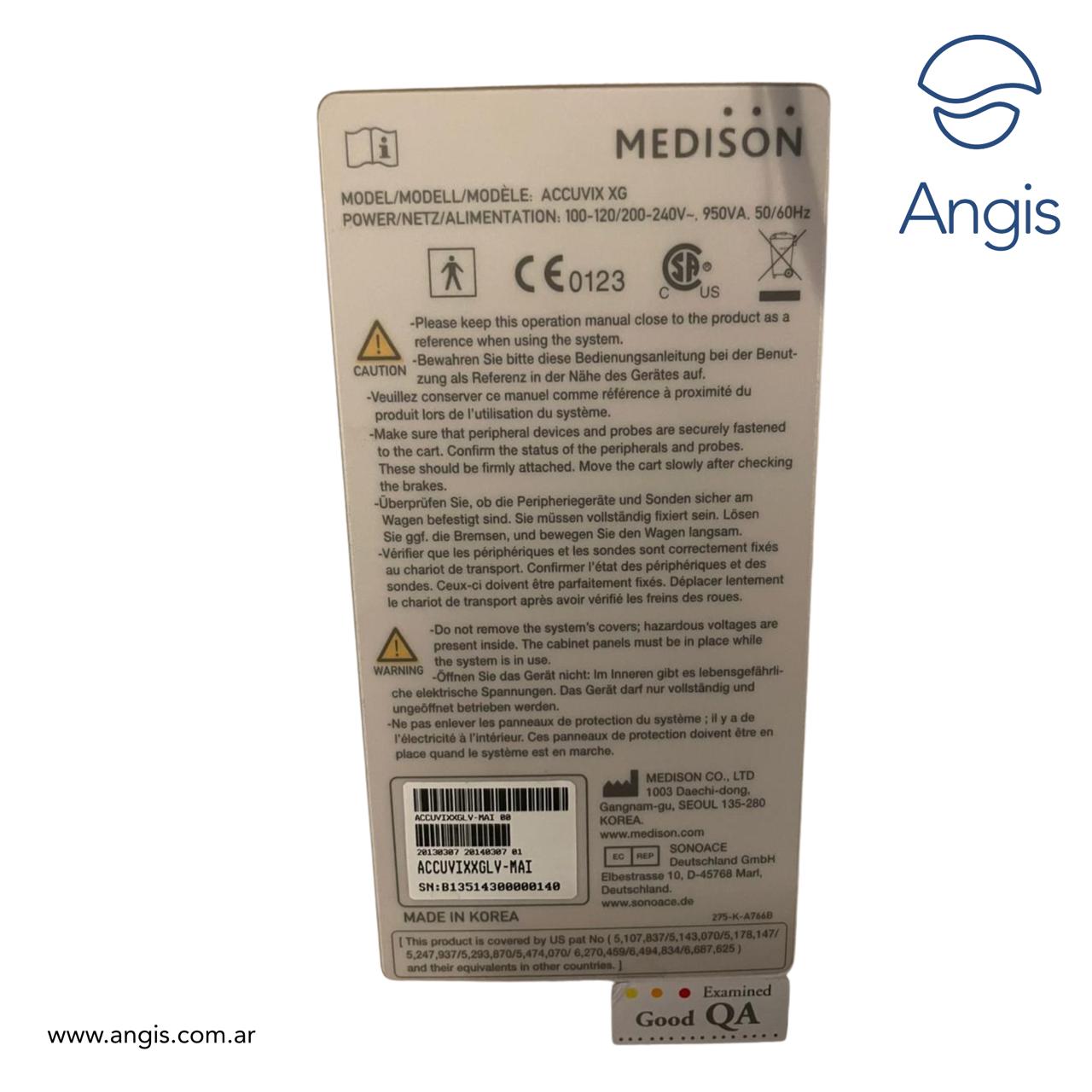 Ecógrafo Samsung Medison ACCUVIX XG